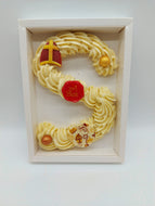 Room chocolade letter wit